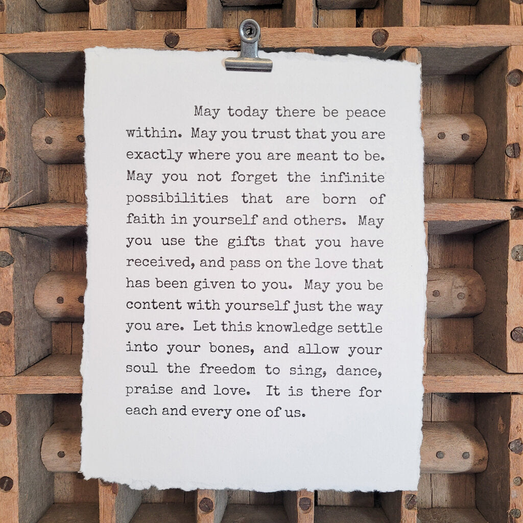 PROSE (MAY TODAY)