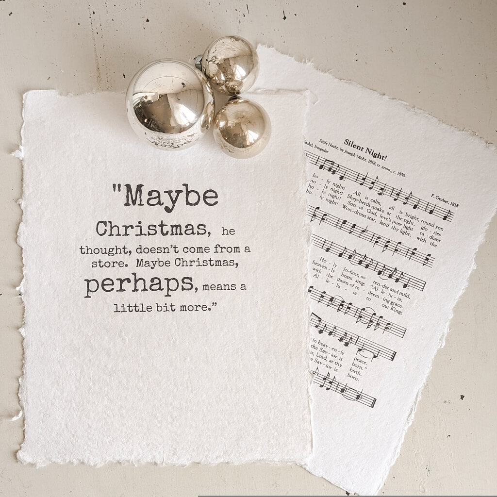 SILENT NIGHT/MAYBE CHRISTMAS PROSE