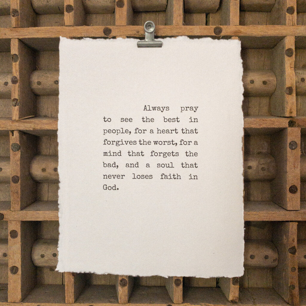 PROSE (ALWAYS PRAY)