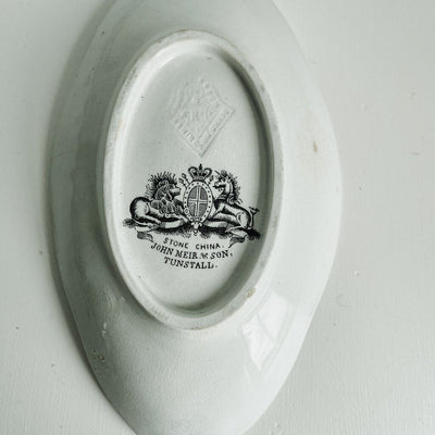 ANTIQUE IRONSTONE RELISH DISH