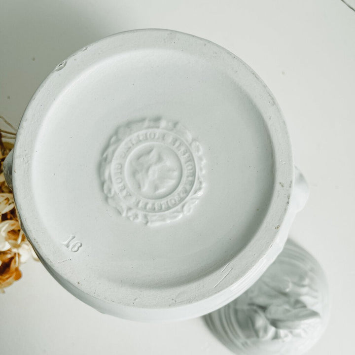TWO HANDLED SUGAR BOWL WITH LID