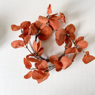 Penny leaf ring- Rust