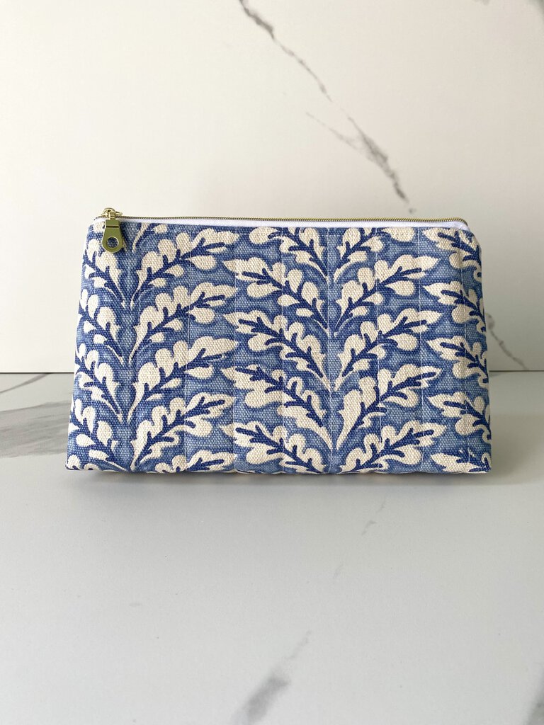QUILTED COSMETIC CASE (MANY COLOR OPTIONS)