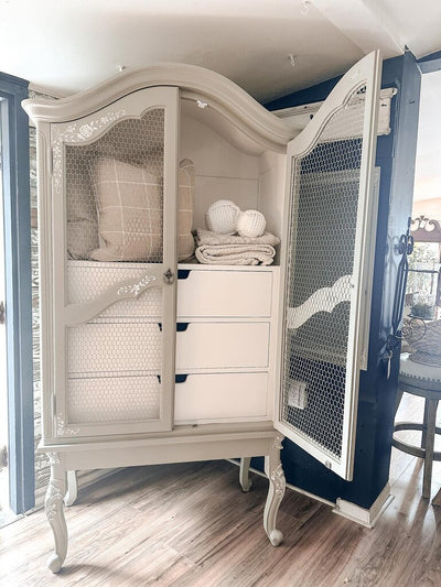 FRENCH COUNTRY CABINET W/ 3 drawers