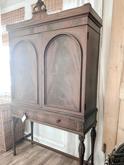 ANTIQUE CABINET W/ 1 DRAWER 39.5"W 15.5"D 64"T