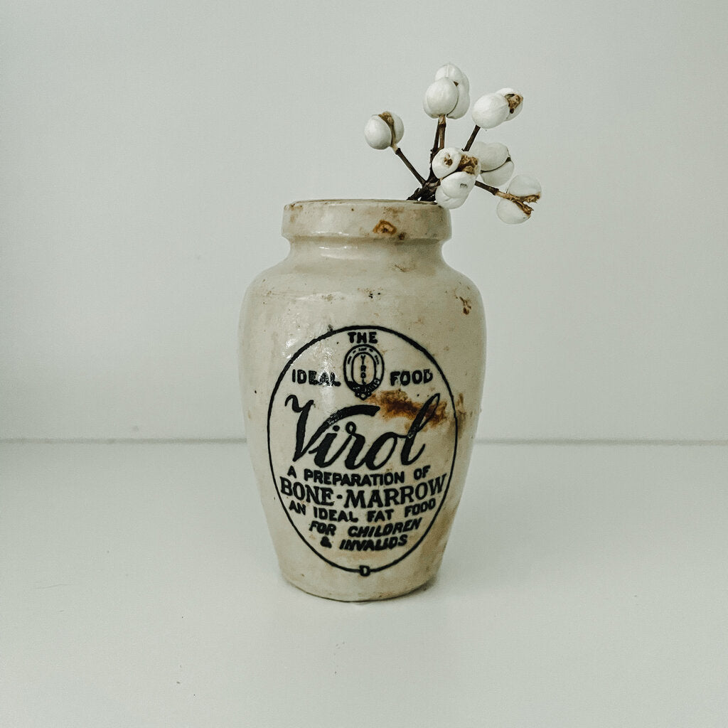 VIROL ANTIQUE ENGLISH ADVERTISING POT