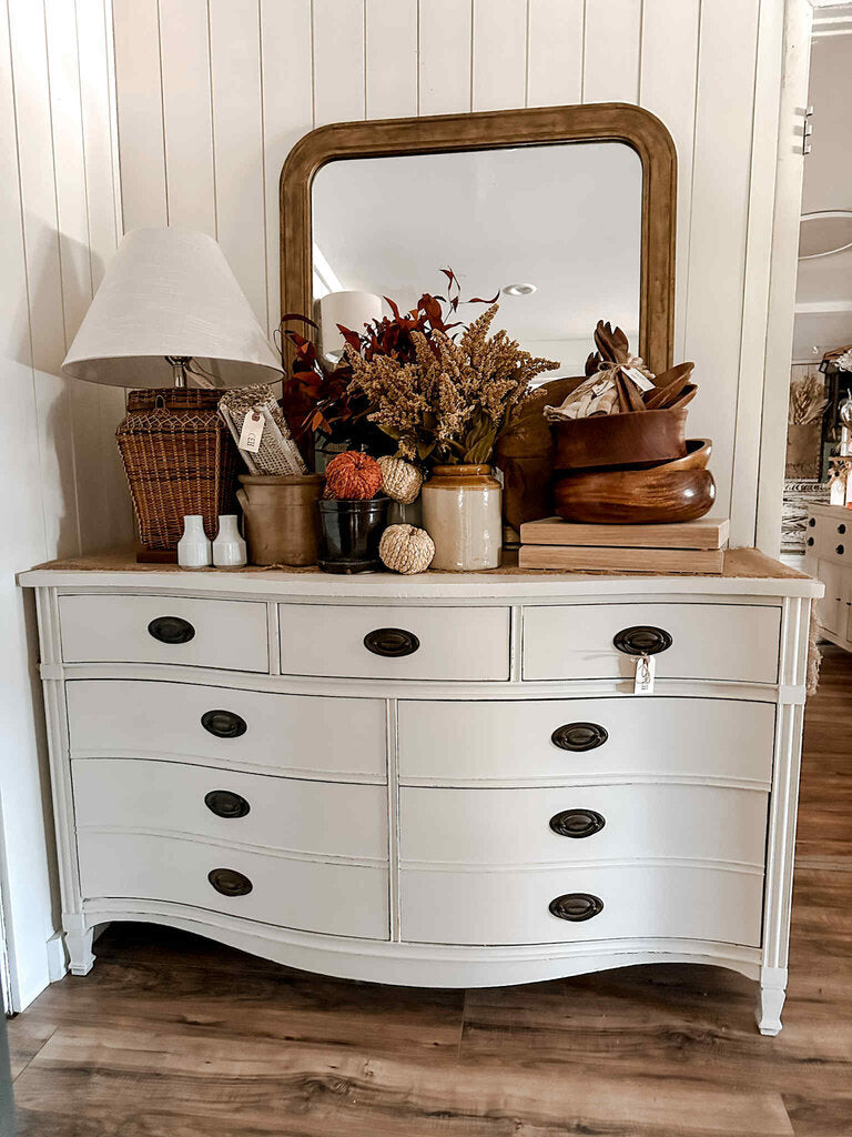 VINTAGE BOWFRONT DRESSER