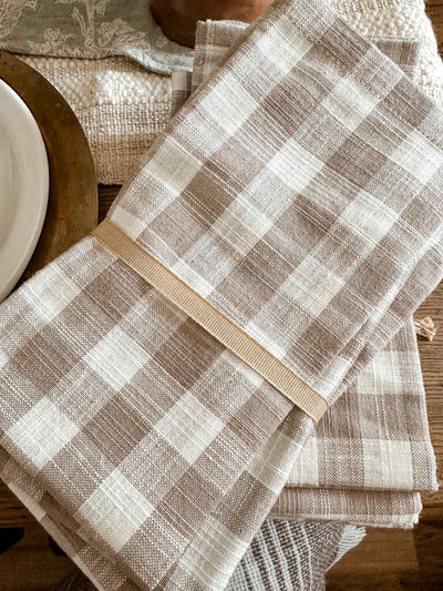 GINGHAM NAPKINS, SET OF 4