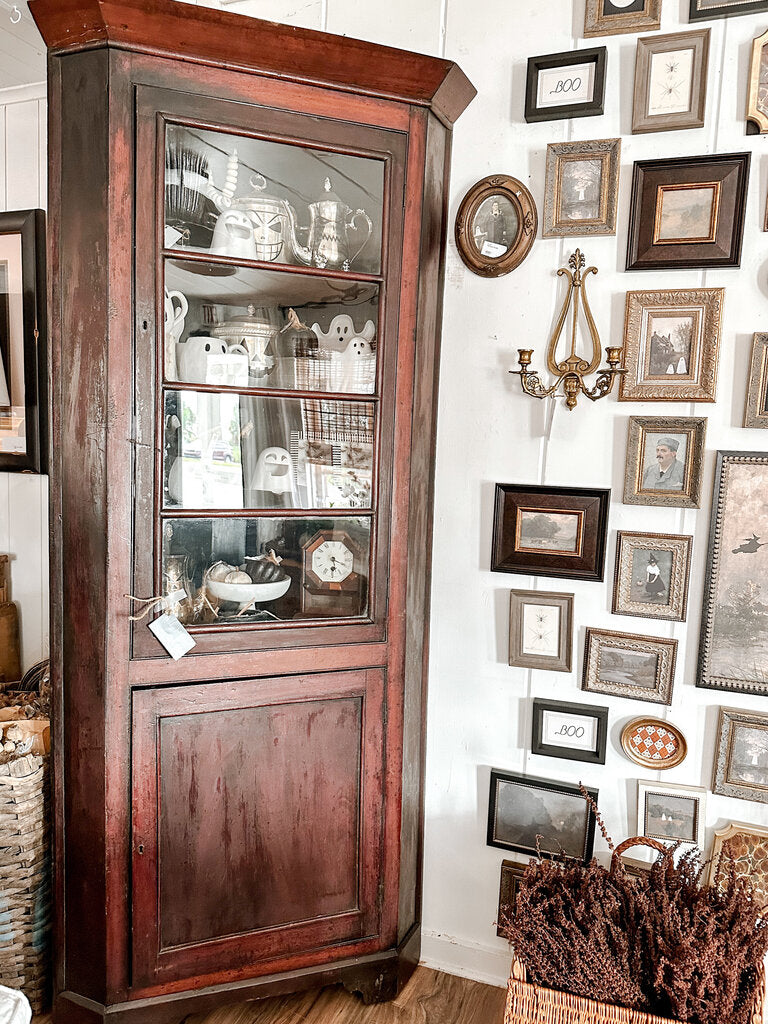 CORNER CUPBOARD 33"W X 80"T X 20"D