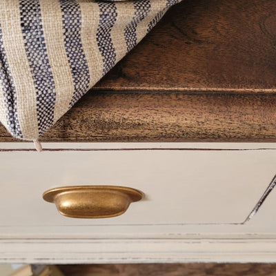 NATURAL WOOD TOP SIDE BOARD (55"Lx20"Dx36"T)