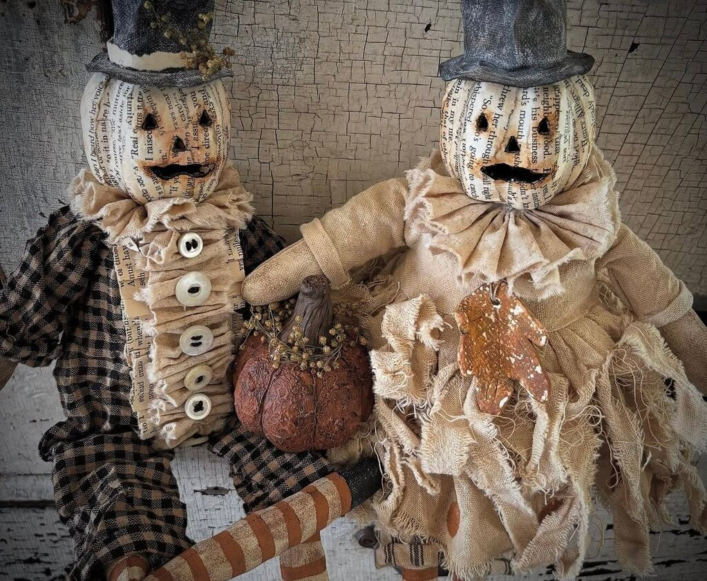 PRIMITIVE PUMPKIN BOY 2025