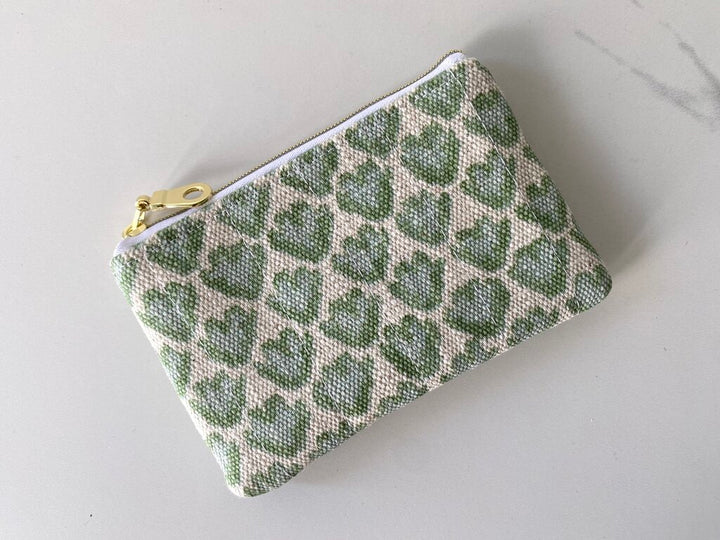 QUILTED ZIP POUCH (MANY COLOR OPTIONS)