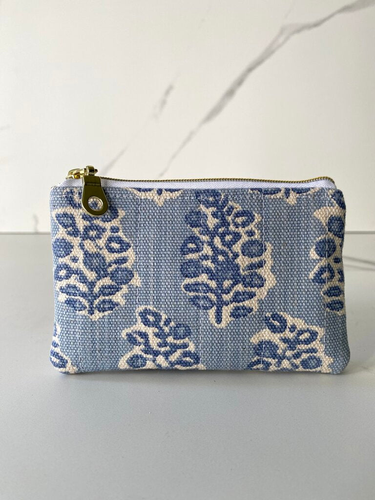 QUILTED ZIP POUCH (MANY COLOR OPTIONS)