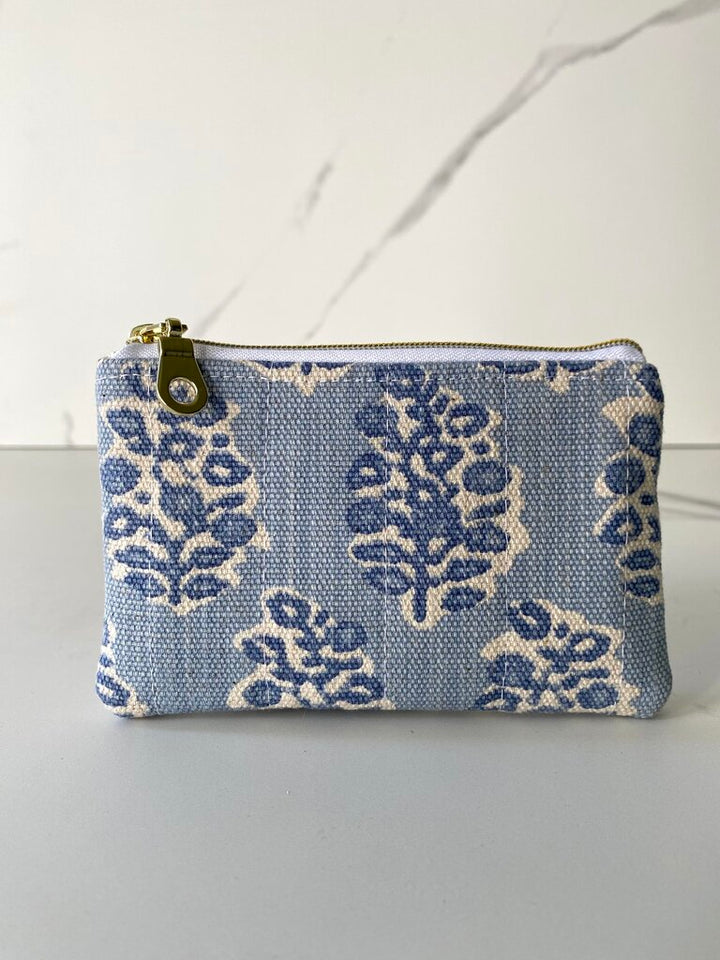 QUILTED ZIP POUCH (MANY COLOR OPTIONS)