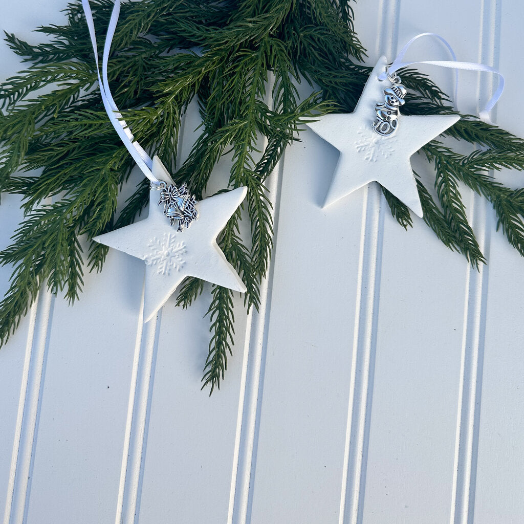 Handcrafted star ornament 3"