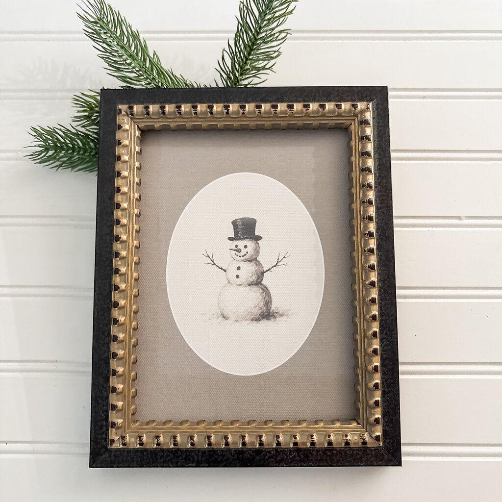 OVAL SNOWMAN 5x7
