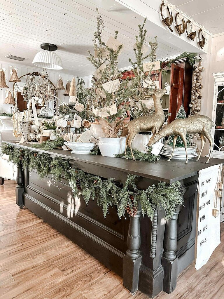 VINTAGE ISLAND 93"W 34"D 34.5"T