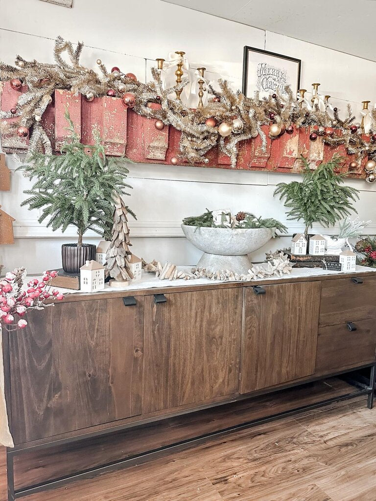 CREDENZA ON METAL BASE 72 X 18.5 X 30.5