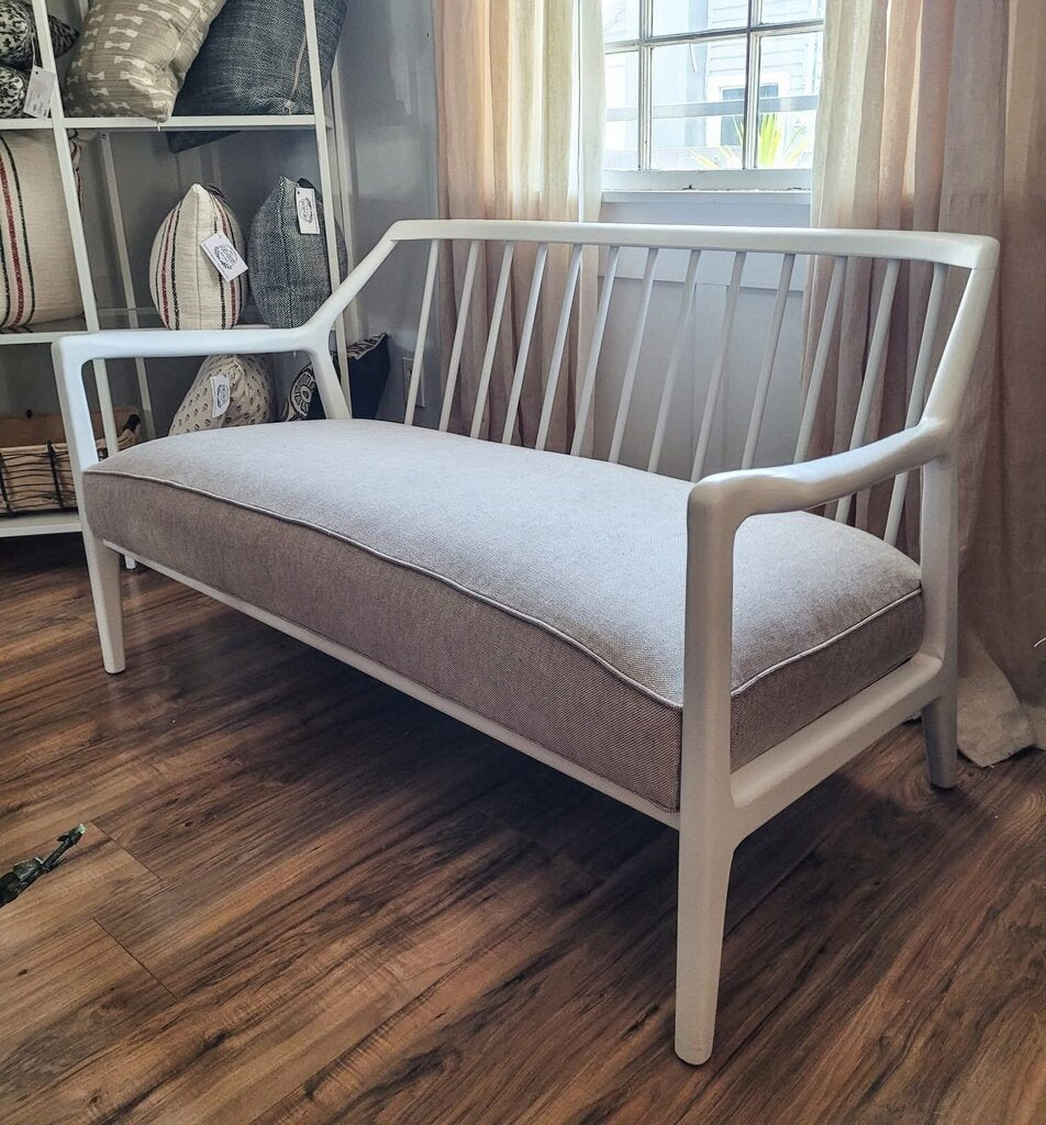 MID CENTURY SOFA (54"Wx29"Tx31"D) W/3 PILLOWS