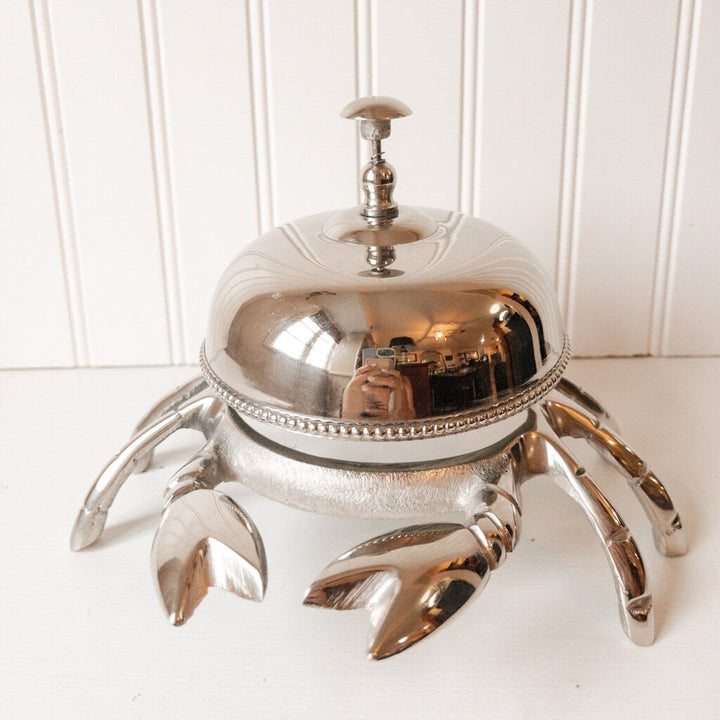LARGE SILVER CRAB BELL