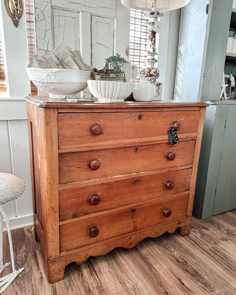 PINE DRESSER 38"W X 17.5"D X 33.5"T