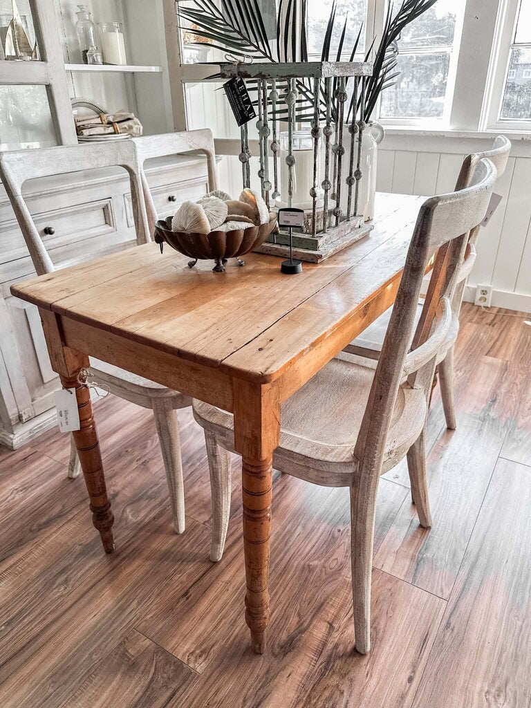 ANTIQUE PINE TABLE 48" x 23.5" x 29.5"t