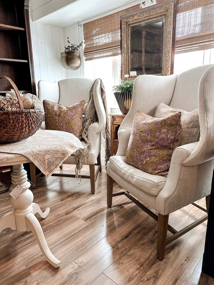 PAIR RH GEORGIAN WINGBACK CHAIRS