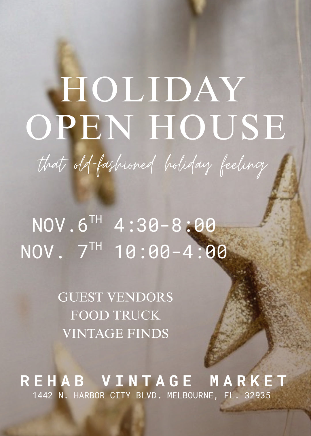 HOLIDAY OPEN HOUSE