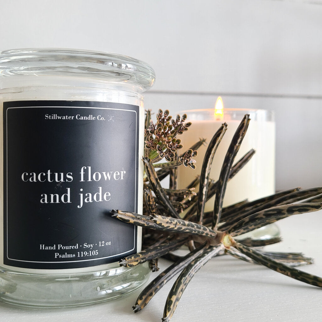 CACTUS FLOWER AND JADE CANDLE