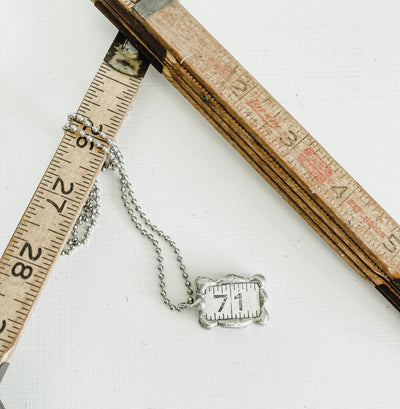 RULER NECKLACE (CHOOSE YOUR NUMBER)