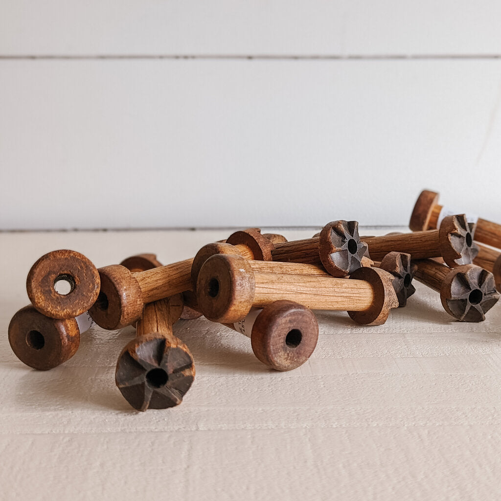 VINTAGE THREAD SPOOL 4.5"L