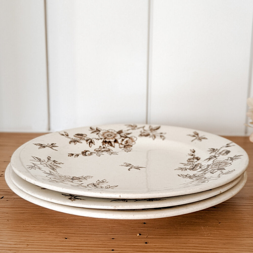 1800's TRANSFERWARE 7.5" DESSERT PLATE