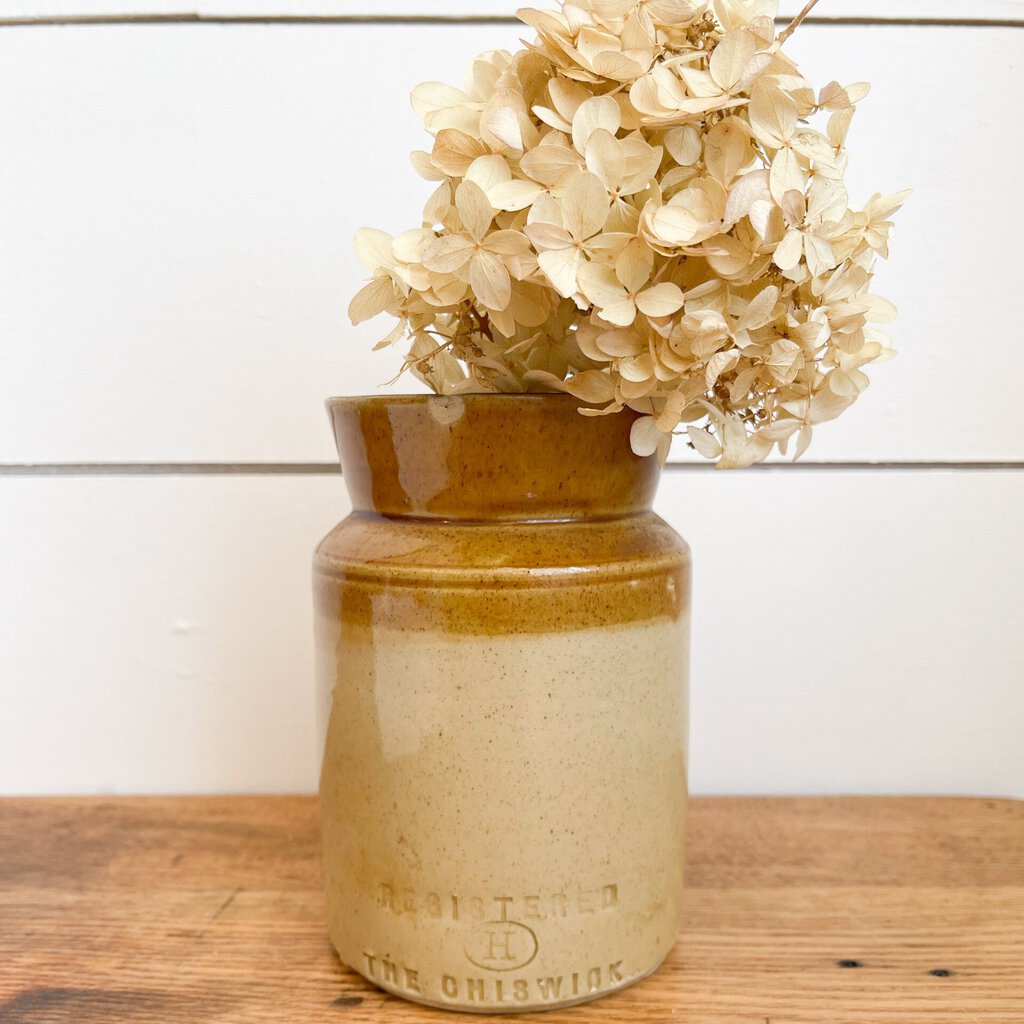 STAMPED VICTORIAN SOFT SOAP CROCK