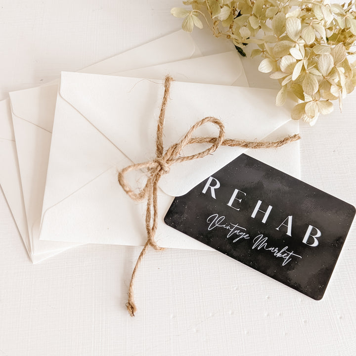 Rehab Vintage Market Gift Card (PRINTABLE)